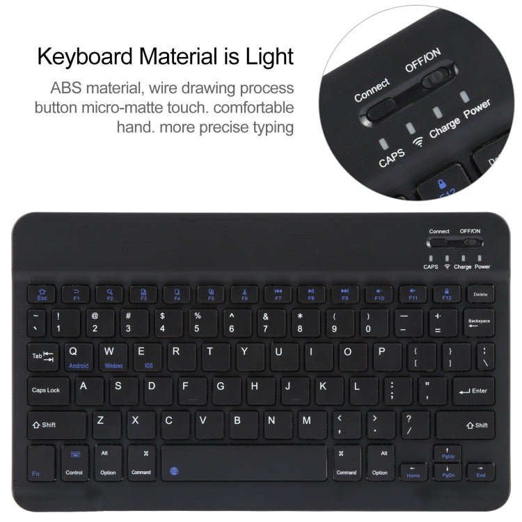 For Huawei MatePad Air 11.5 Square Button Bluetooth Keyboard Rotatable Holder Leather Case(Black) - Huawei Keyboard by PMC TechLife | Online Shopping South Africa | PMC TechLife