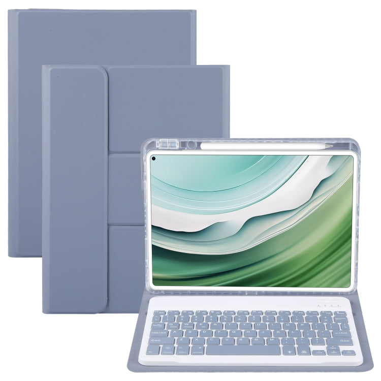 For Huawei MatePad Pro 11 2024 / 2022 Square Button Backlight Bluetooth Keyboard Rotatable Holder Leather Case(Lavender Purple) - Huawei Keyboard by PMC TechLife | Online Shopping South Africa | PMC TechLife