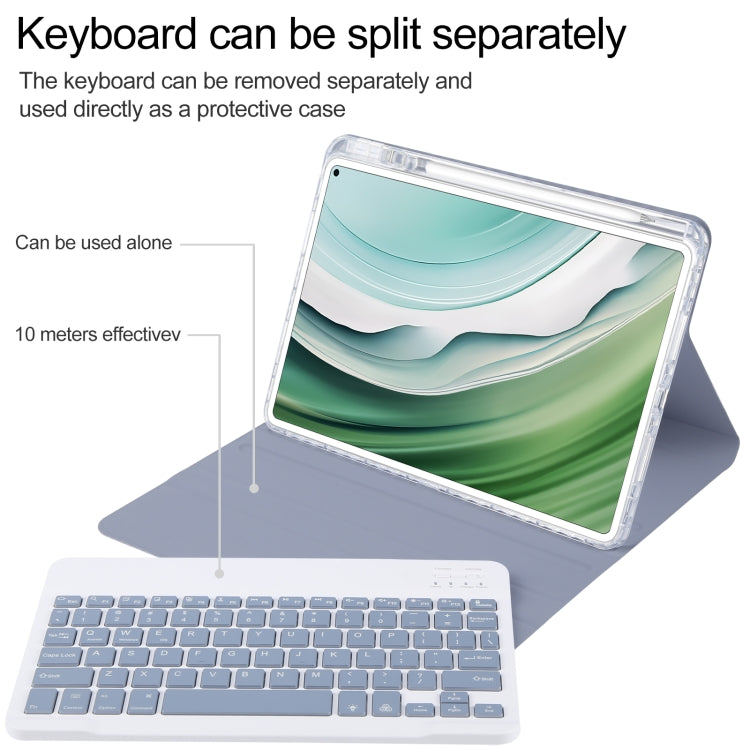 For Huawei MatePad Pro 11 2024 / 2022 Square Button Backlight Bluetooth Keyboard Rotatable Holder Leather Case(Lavender Purple) - Huawei Keyboard by PMC TechLife | Online Shopping South Africa | PMC TechLife