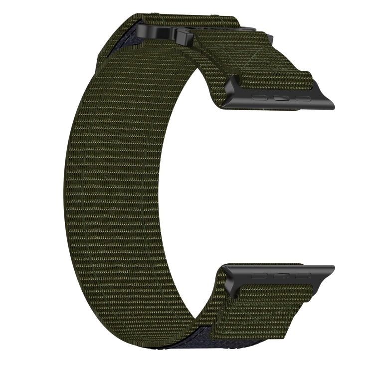 For Apple Watch Series 8 45mm Nylon Hook And Loop Fastener Watch Band(Army Green) - free shipping - PMC TechLife - Order now!