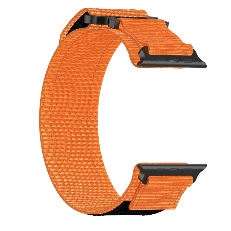 For Apple Watch Series 5 40mm Nylon Hook And Loop Fastener Watch Band(Orange) - Watch Bands by PMC TechLife | Online Shopping South Africa | PMC TechLife | Buy Now Pay Later Mobicred