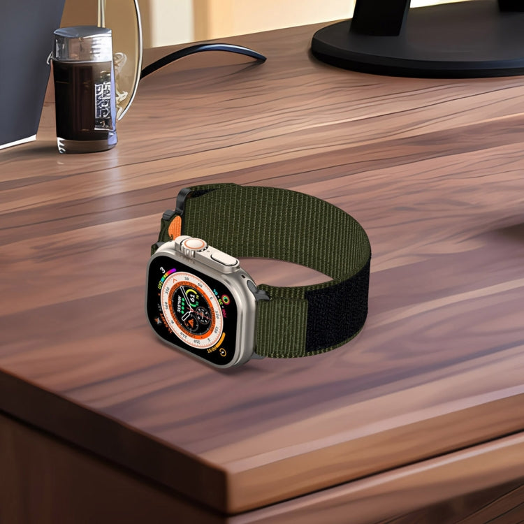 For Apple Watch Series 7 45mm Nylon Hook And Loop Fastener Watch Band(Blue) - free shipping - PMC TechLife - Order now!