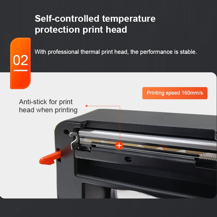 ZJ-9250 100x150mm USB Bluetooth Thermal Label Printer, Plug:AU Plug(White) - Receipt Printers by PMC TechLife | Online Shopping South Africa | PMC TechLife | Buy Now Pay Later Mobicred