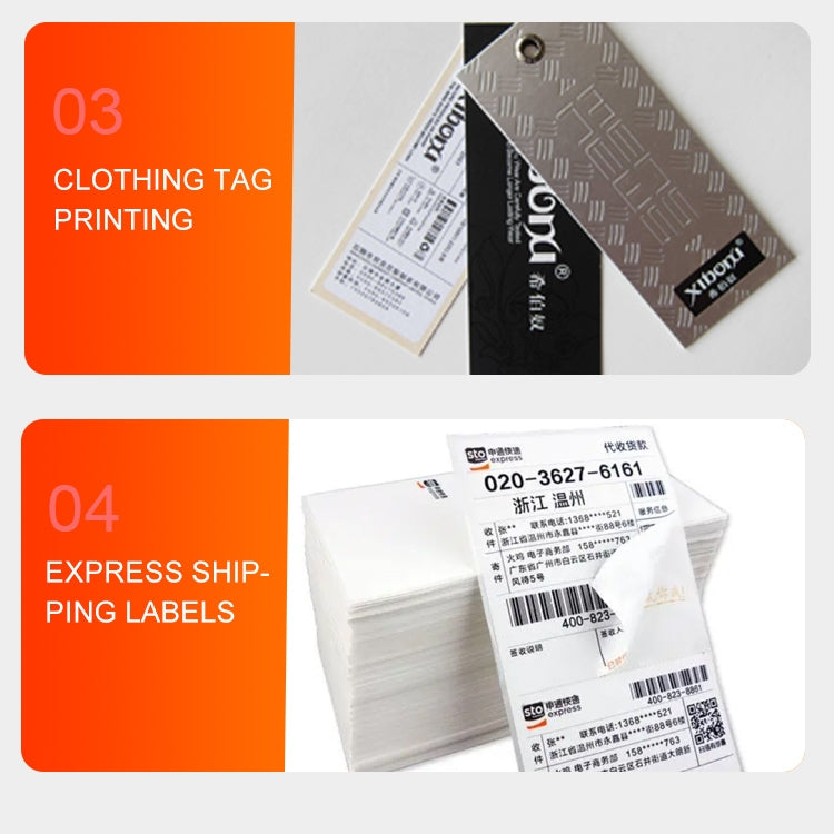 ZJ-9250 100x150mm USB Bluetooth Thermal Label Printer, Plug:AU Plug(White) - Receipt Printers by PMC TechLife | Online Shopping South Africa | PMC TechLife | Buy Now Pay Later Mobicred