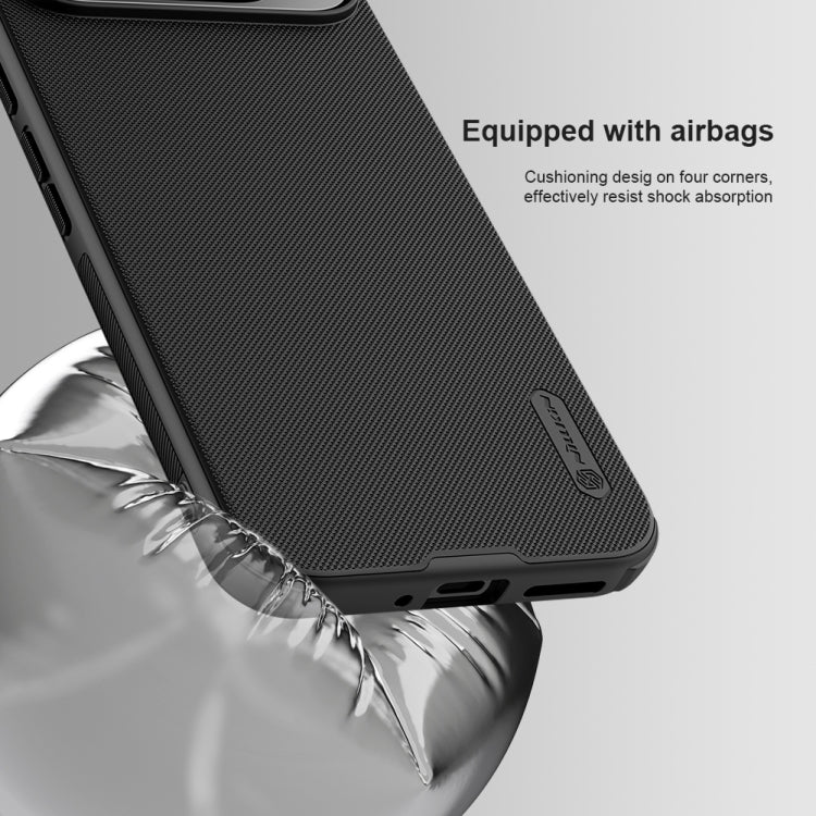 For Google Pixel 9 Pro NILLKIN Frosted Shield Pro Magnetic Phone Case(Black) - Google Cases by NILLKIN | Online Shopping South Africa | PMC TechLife | Buy Now Pay Later Mobicred