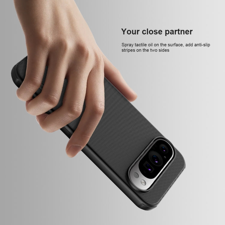 For Google Pixel 9 Pro NILLKIN Frosted Shield Pro Magnetic Phone Case(Black) - Google Cases by NILLKIN | Online Shopping South Africa | PMC TechLife | Buy Now Pay Later Mobicred