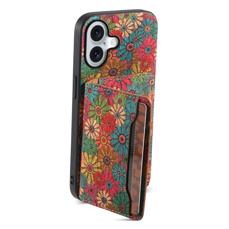 For iPhone 16 Card Slot Holder Phone Case(Spring Green) - iPhone 16 Cases by PMC TechLife | Online Shopping South Africa | PMC TechLife | Buy Now Pay Later Mobicred