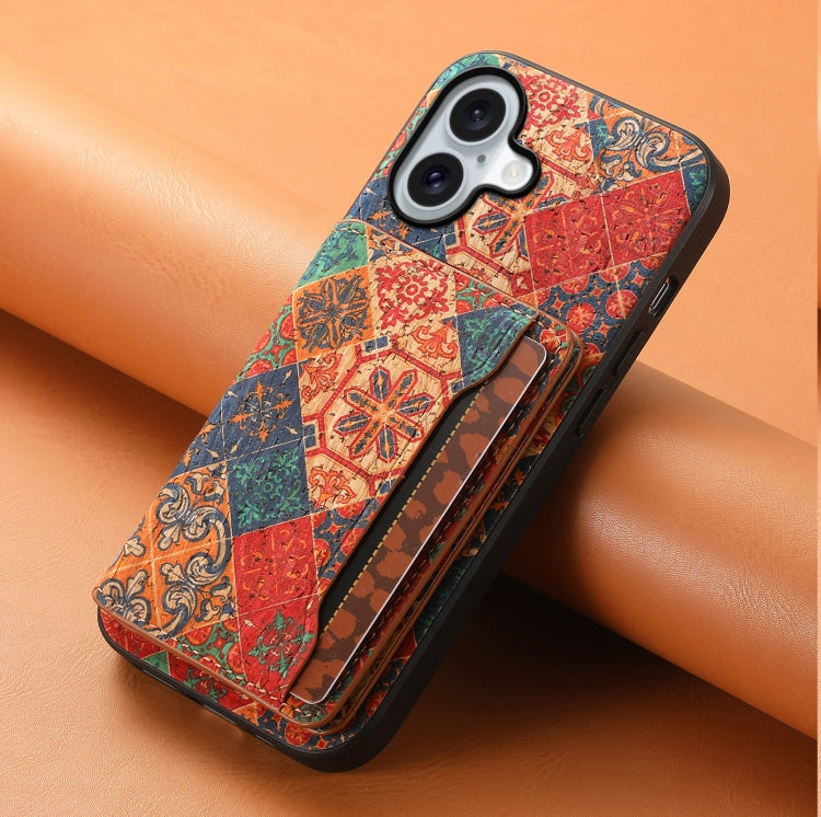 For iPhone 16 Plus Card Slot Holder Phone Case(Winter Blue) - iPhone 16 Plus Cases by PMC TechLife | Online Shopping South Africa | PMC TechLife | Buy Now Pay Later Mobicred