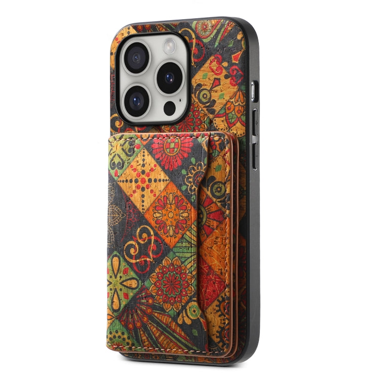 For iPhone 16 Pro Max Card Slot Holder Phone Case(Autumn Yellow) - iPhone 16 Pro Max Cases by PMC TechLife | Online Shopping South Africa | PMC TechLife | Buy Now Pay Later Mobicred