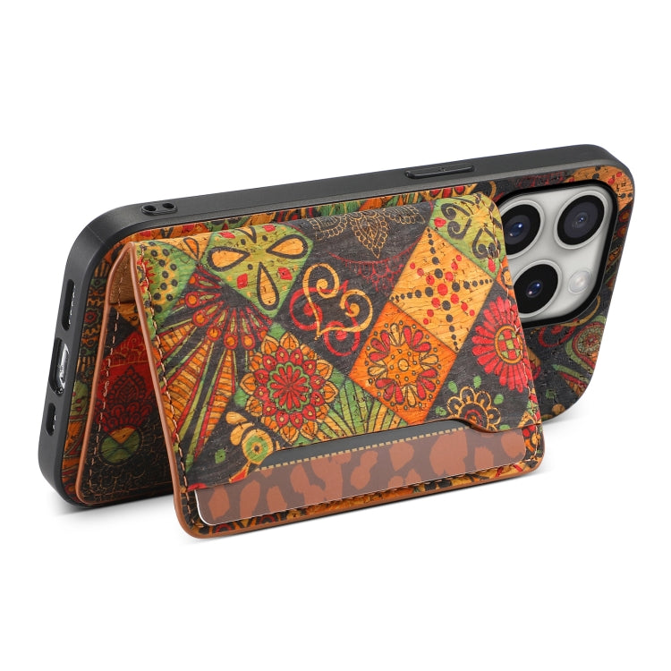 For iPhone 16 Pro Max Card Slot Holder Phone Case(Autumn Yellow) - iPhone 16 Pro Max Cases by PMC TechLife | Online Shopping South Africa | PMC TechLife | Buy Now Pay Later Mobicred