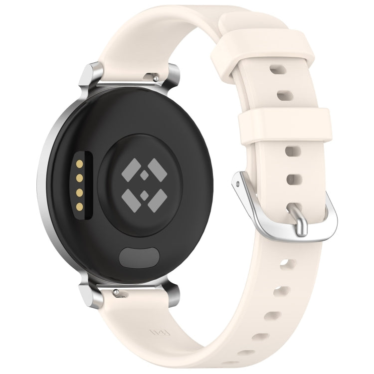 For Garmin Lily 2 14mm Silver Buckle Silicone Watch Band Wristband(Starlight) - Watch Bands by PMC TechLife | Online Shopping South Africa | PMC TechLife