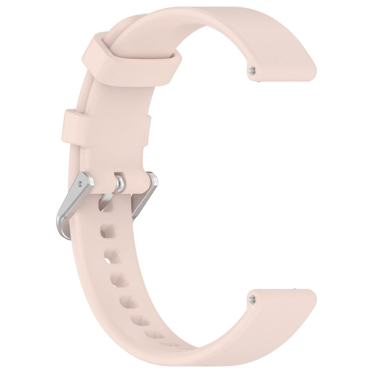 For Garmin Lily 2 14mm Silver Buckle Silicone Watch Band Wristband(Light Pink) - Watch Bands by PMC TechLife | Online Shopping South Africa | PMC TechLife