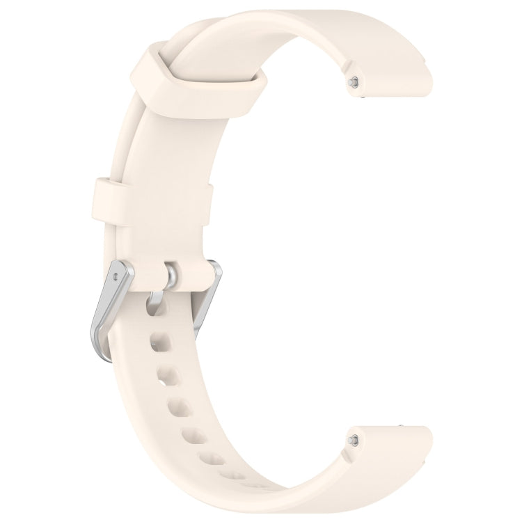 12mm Universal Solid Color Silver Buckle Silicone Watch Band(Starlight) - 20mm Bands by PMC TechLife | Online Shopping South Africa | PMC TechLife