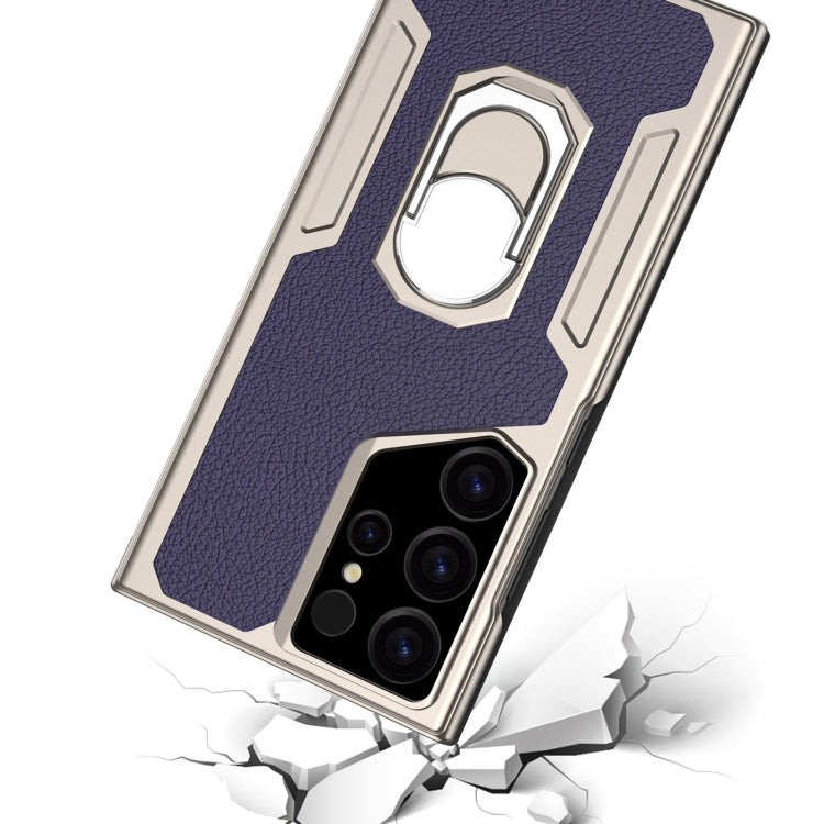 For Samsung Galaxy S23 Ultra 5G GKK Armor Flip Leather Phone Case, Without Pen(Carbon Fiber Texture) - free shipping - PMC Jewellery - Order now!
