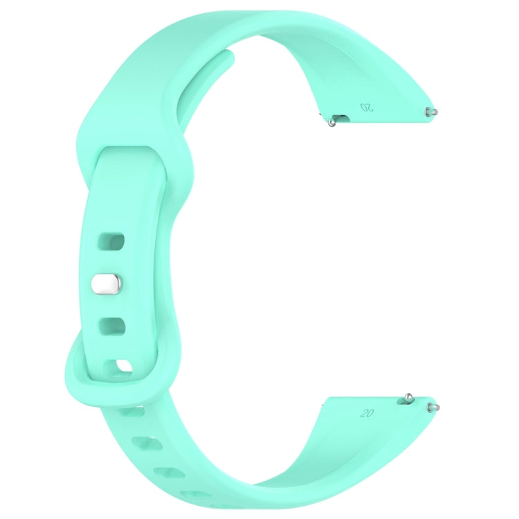 20mm Slim Reverse Buckle Silicone Watch Band(Teal) - 20mm Bands by PMC TechLife | Online Shopping South Africa | PMC TechLife