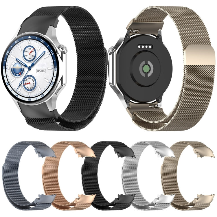 For OPPO Watch X2 / OnePlus Watch 3 Milan Magnetic Steel Mesh Watch Band(Silver) - Watch Bands by PMC TechLife | Online Shopping South Africa | PMC TechLife | Buy Now Pay Later Mobicred
