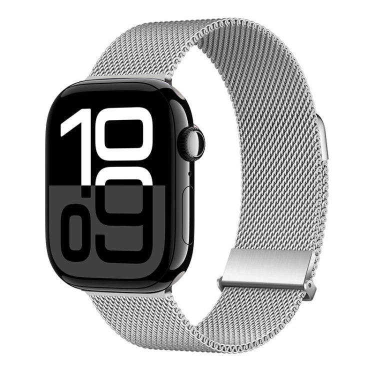 For Apple Watch Series 10 42mm ZGA Milanese Magnetic Metal Watch Band(Silver) - free shipping - PMC TechLife - Order now!