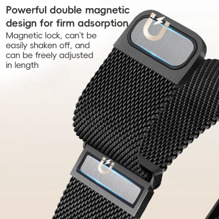 For Apple Watch Series 9 45mm ZGA Milanese Magnetic Metal Watch Band(Silver) - Watch Bands by ZGA | Online Shopping South Africa | PMC TechLife | Buy Now Pay Later Mobicred