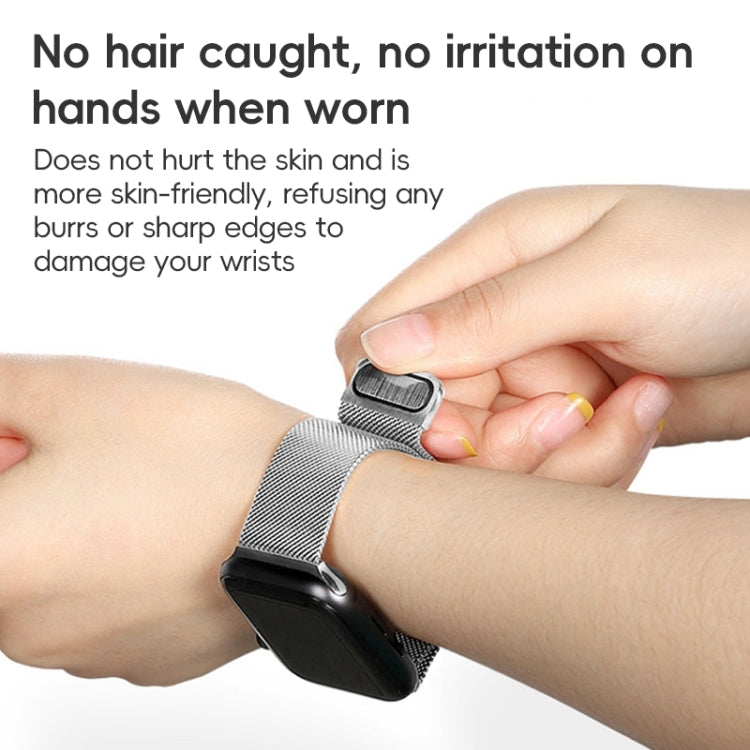 For Apple Watch Series 4 44mm ZGA Milanese Magnetic Metal Watch Band(Silver) - Watch Bands by ZGA | Online Shopping South Africa | PMC TechLife | Buy Now Pay Later Mobicred