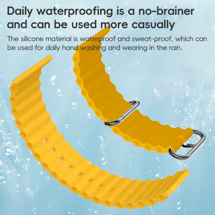 For Apple Watch Series 2 42mm ZGA Ocean Silicone Watch Band(Red) - Watch Bands by ZGA | Online Shopping South Africa | PMC TechLife | Buy Now Pay Later Mobicred