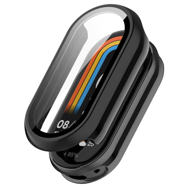 For Xiaomi Mi Band 8 / 9 Ceramic / 10 Ceramic Tempered Film Integrated PC Protective Watch Cover(Black) - free shipping - PMC TechLife - Order now!