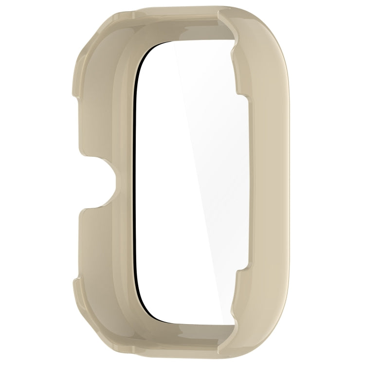 For Honor Choice Haylou Watch PC + Tempered Film Integrated Protective Watch Case(Ivory White) - Watch Cases by PMC TechLife | Online Shopping South Africa | PMC TechLife | Buy Now Pay Later Mobicred