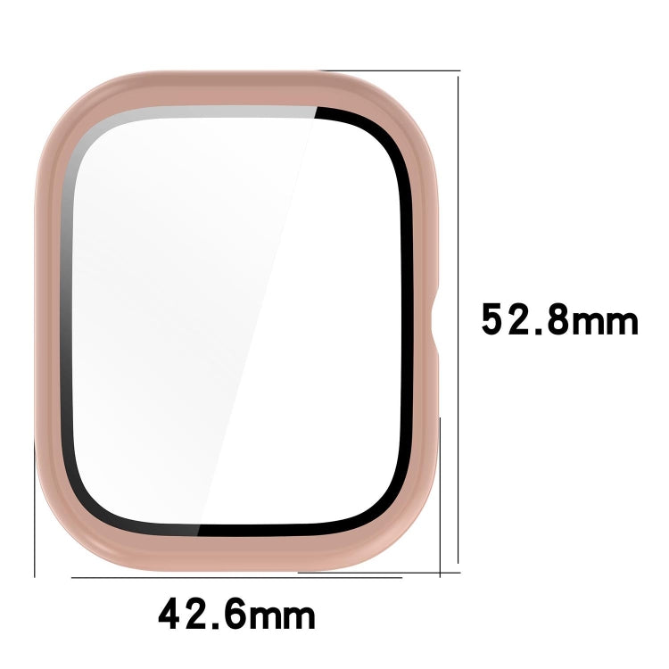 For Honor Choice Haylou Watch PC + Tempered Film Integrated Protective Watch Case(Pink) - Watch Cases by PMC TechLife | Online Shopping South Africa | PMC TechLife