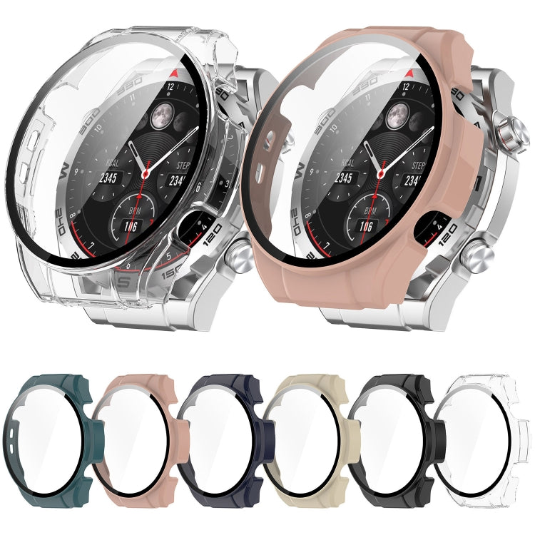 For Xiaomi Haylou Watch R8 PC + Tempered Film Integrated Watch Protective Case(Black) - Watch Cases by PMC TechLife | Online Shopping South Africa | PMC TechLife