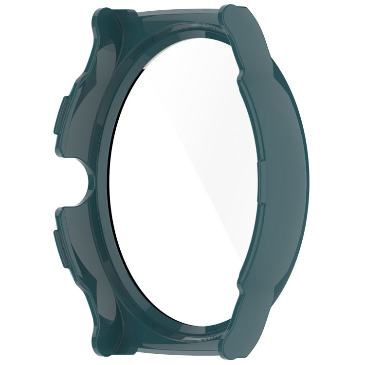 For Xiaomi Haylou Solar Lite R001 PC + Tempered Film Integrated Watch Protective Case(Pine Green) - Watch Cases by PMC TechLife | Online Shopping South Africa | PMC TechLife