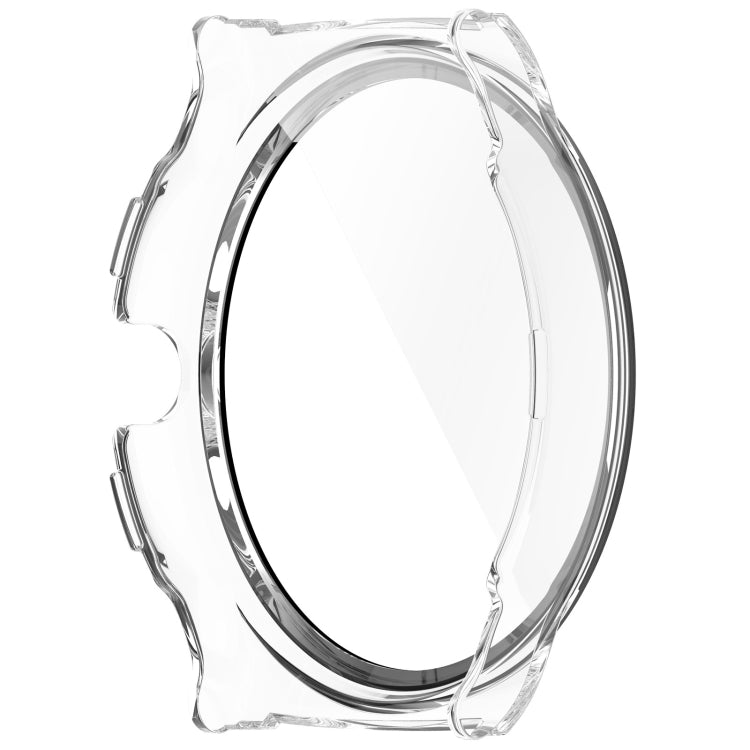 For Xiaomi Haylou Solar Lite R001 PC + Tempered Film Integrated Watch Protective Case(Transparent White) - Watch Cases by PMC TechLife | Online Shopping South Africa | PMC TechLife