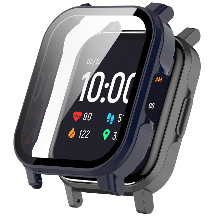 For Xiaomi Haylou Watch 2 LS02 PC + Tempered Film Integrated Watch Protective Case(Ink Blue) - free shipping - PMC TechLife - Order now!