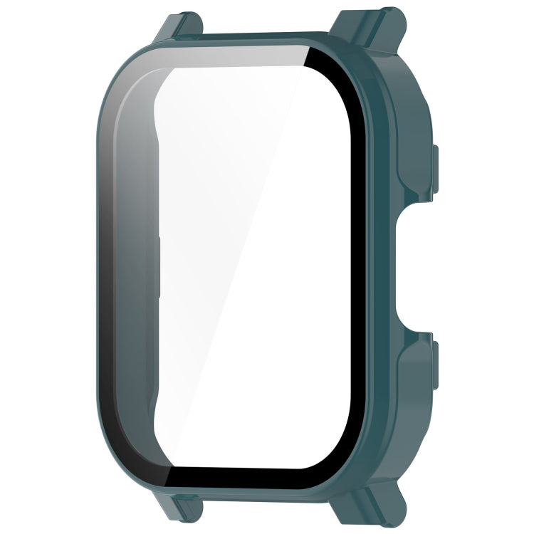 For Xiaomi Haylou Watch 2 LS02 PC + Tempered Film Integrated Watch Protective Case(Pine Green) - Watch Cases by PMC TechLife | Online Shopping South Africa | PMC TechLife