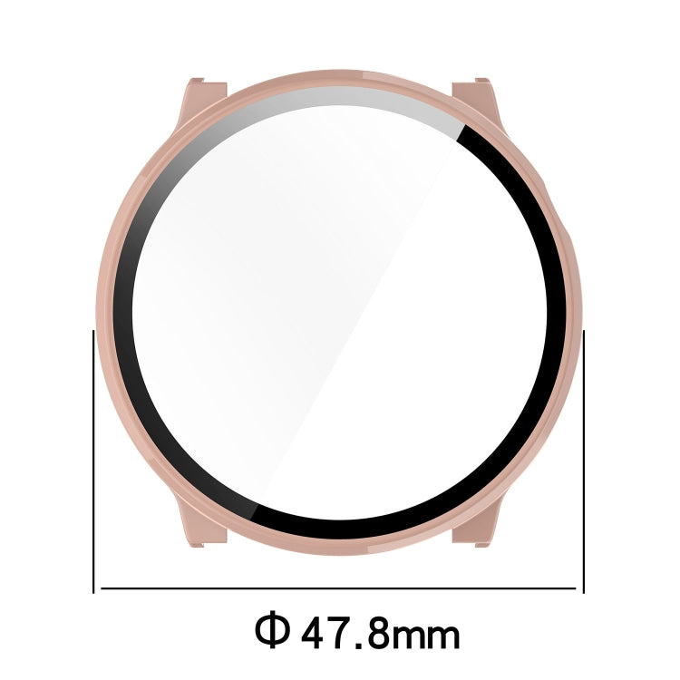 For Xiaomi Mibro Watch Lite 2 PC + Tempered Film Integrated Watch Protective Case(Pink) - Watch Cases by PMC TechLife | Online Shopping South Africa | PMC TechLife