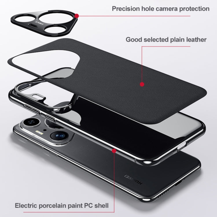 For Huawei Pura 70 Pro / 70 Pro+ Plain Leather Series Shockproof Phone Case(Purple) - free shipping - PMC Jewellery - Order now!