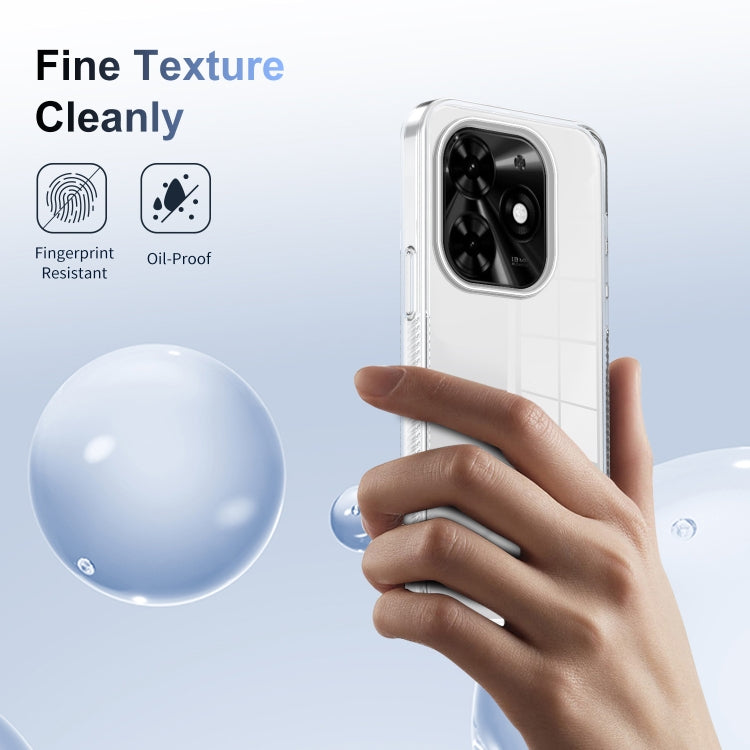 For Tecno Spark Go 2024 / Spark 20 / Pop 8 Anti-slip Clear Acrylic Hybrid TPU Phone Case(Transparent) - Tecno Cases by PMC Jewellery | Online Shopping South Africa | PMC Jewellery | Buy Now Pay Later Mobicred