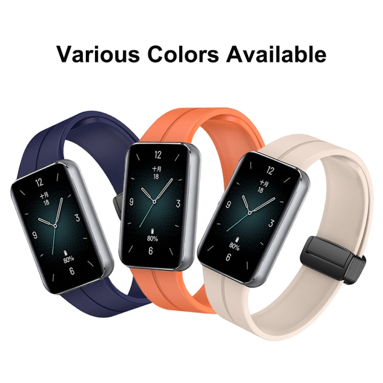 For Honor Band 9 Magnetic Folding Black Buckle Silicone Watch Band(Starlight Color) - free shipping - PMC TechLife - Order now!