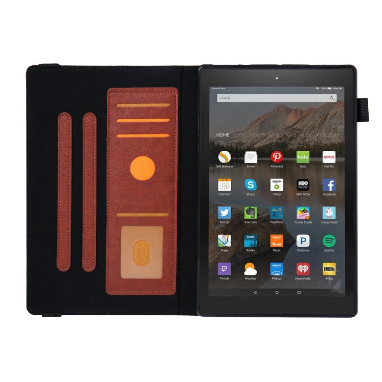 For Amazon Kindle Fire HD10 2017/2019 Extraordinary Series Smart Leather Tablet Case(Brown) - Amazon by PMC TechLife | Online Shopping South Africa | PMC TechLife | Buy Now Pay Later Mobicred