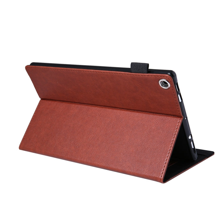 For Amazon Kindle Fire HD10 2017/2019 Extraordinary Series Smart Leather Tablet Case(Brown) - Amazon by PMC TechLife | Online Shopping South Africa | PMC TechLife | Buy Now Pay Later Mobicred