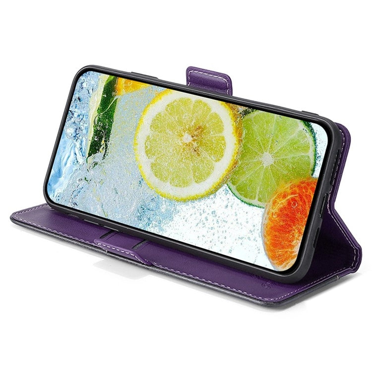For Motorola Edge 5G 2024 Contrast Color Side Buckle Leather Phone Case(Purple + Rose Red) - Motorola Cases by PMC Jewellery | Online Shopping South Africa | PMC Jewellery | Buy Now Pay Later Mobicred