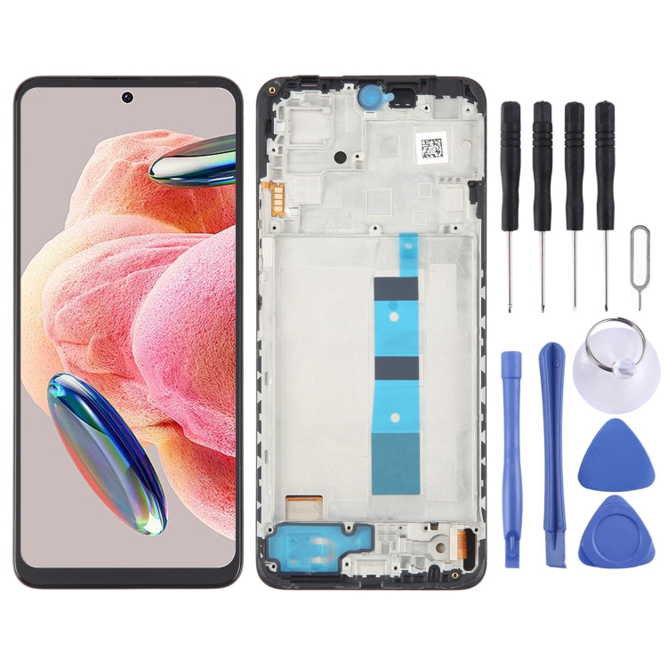 For Xiaomi Redmi Note 12 4G OLED Material LCD Screen Digitizer Full Assembly with Frame - LCD Screen by PMC TechLife | Online Shopping South Africa | PMC TechLife