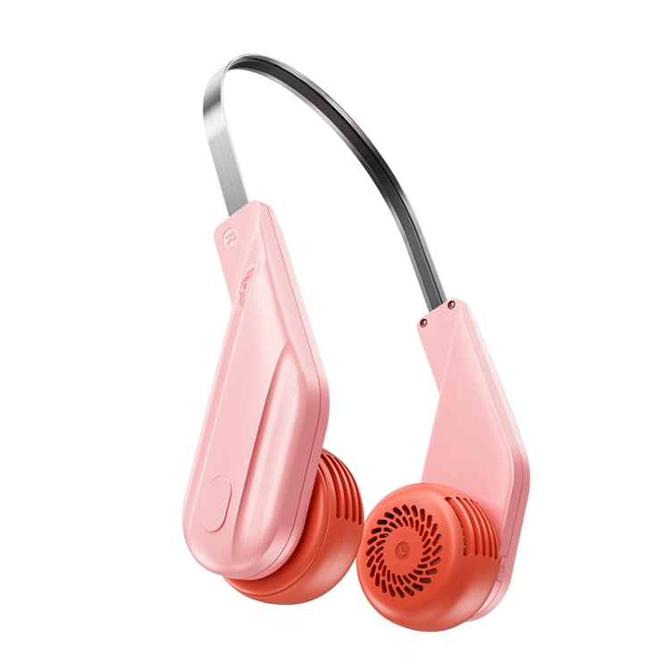 MF089 Speedy Neck Band Electric Fan(Pink) - Electric Fans by PMC TechLife | Online Shopping South Africa | PMC TechLife | Buy Now Pay Later Mobicred