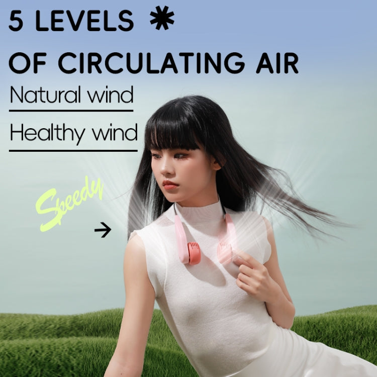 MF089 Speedy Neck Band Electric Fan(White) - Electric Fans by PMC TechLife | Online Shopping South Africa | PMC TechLife | Buy Now Pay Later Mobicred