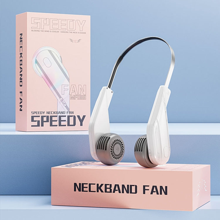 MF089 Speedy Neck Band Electric Fan(Pink) - Electric Fans by PMC TechLife | Online Shopping South Africa | PMC TechLife | Buy Now Pay Later Mobicred