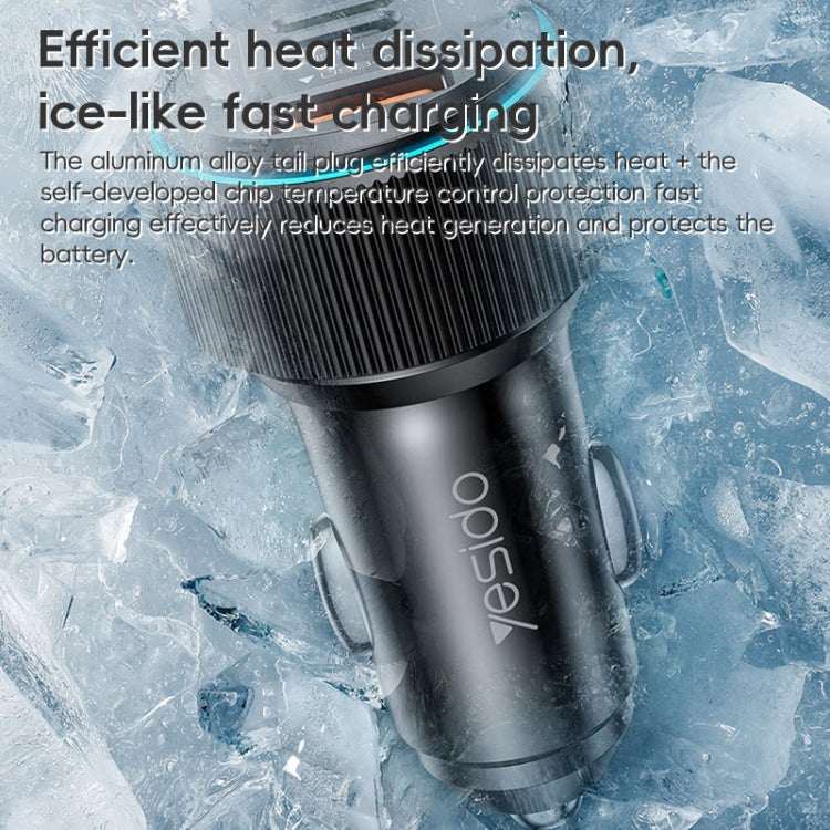 Yesido Y60 38W Car Fast Charging Charger(Black) - Car Charger by Yesido | Online Shopping South Africa | PMC TechLife | Buy Now Pay Later Mobicred