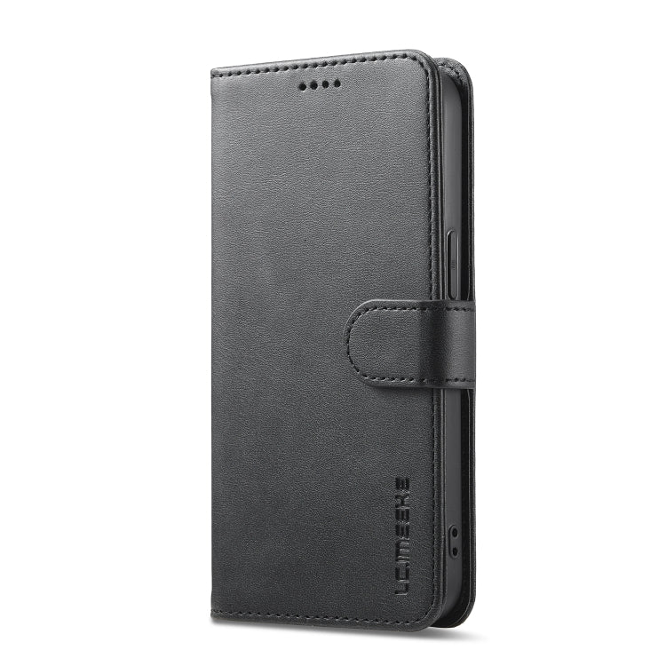 LC.IMEEKE Calf Texture Horizontal Flip Leather Case For iPhone 16e(Black) - iPhone 16e Cases by LC.IMEEKE | Online Shopping South Africa | PMC TechLife | Buy Now Pay Later Mobicred