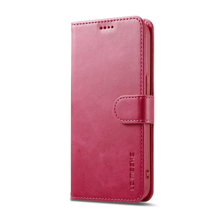 LC.IMEEKE Calf Texture Horizontal Flip Leather Case For iPhone 16e(Red) - iPhone 16e Cases by LC.IMEEKE | Online Shopping South Africa | PMC TechLife | Buy Now Pay Later Mobicred