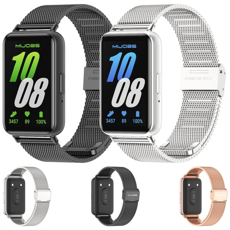 For Samsung Galaxy Fit 3 Mijobs Milan Buckle Metal Watch Band(Rose Gold) - free shipping - PMc TechLife - Order now!