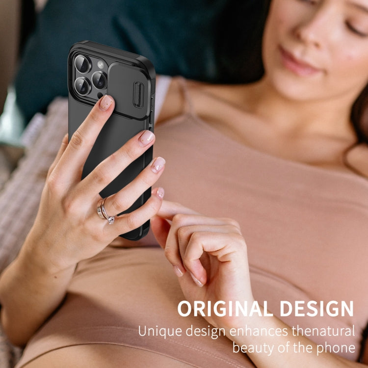 For iPhone 16 Plus Sliding Camshield TPU + PC Phone Case(Blue) - iPhone 16 Plus Cases by PMC TechLife | Online Shopping South Africa | PMC TechLife | Buy Now Pay Later Mobicred