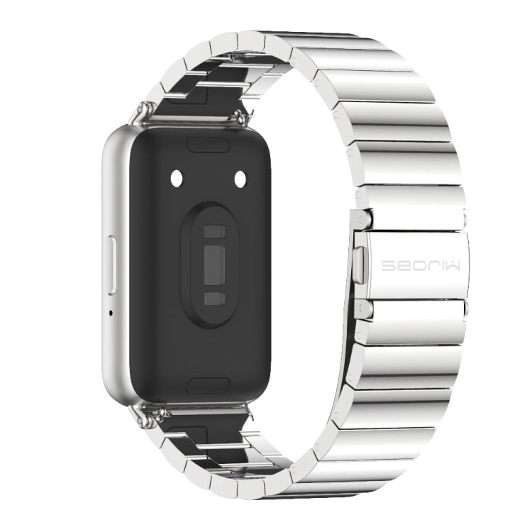 For Samsung Galaxy Fit 3 Mijobs Bamboo Metal Watch Band(Silver) - free shipping - PMc TechLife - Order now!
