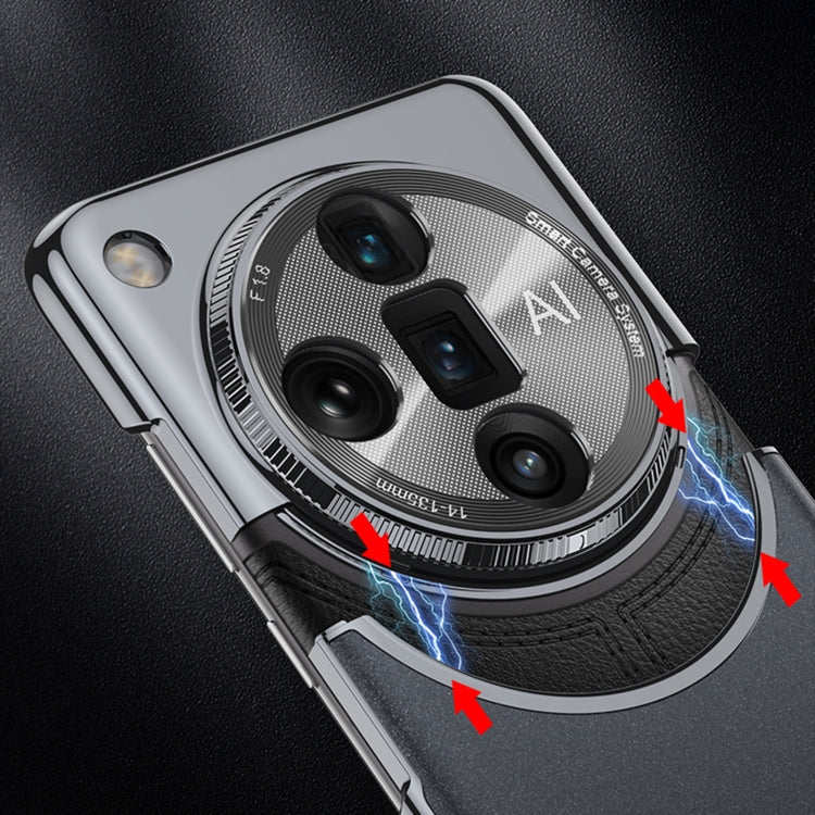 For OPPO Find X7 GKK Mortise-Tenon Connection Contrast Color Frosted AG Shockproof Phone Case(Black) - free shipping - PMC Jewellery - Order now!